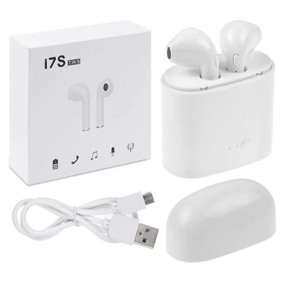 i7S TWS Wireless Bluetooth-compatible 4.1+EDR HiFi Headset w/ Charging Case - Picture 1 of 4